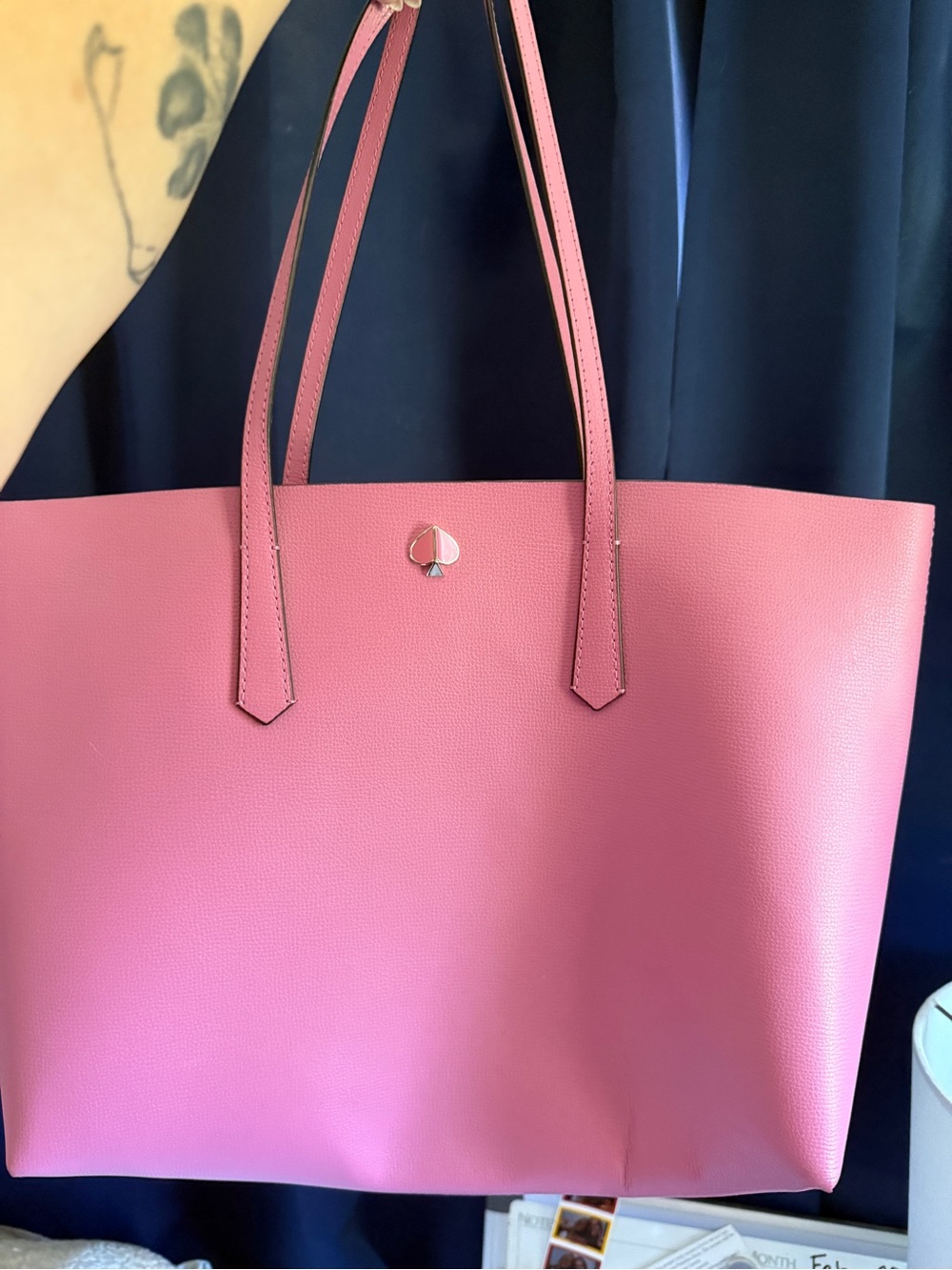 kate spade Pink Pebbled Leather Tote